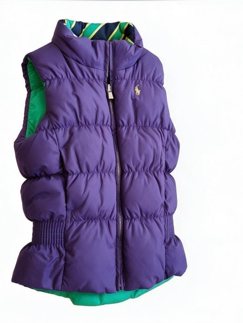 Ralph Lauren Girls' Reversible Quilted Puffer Vest (6X)